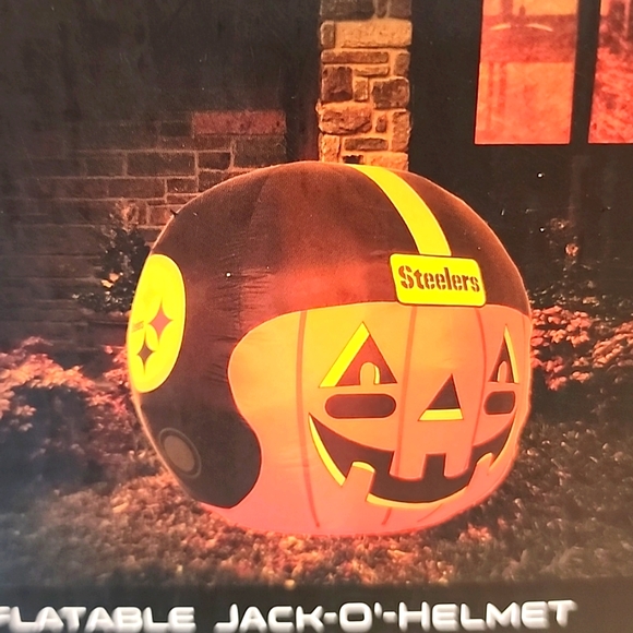 NFL Steelers Inflatable Jack-O- Helmet  New in Box - Picture 6 of 8